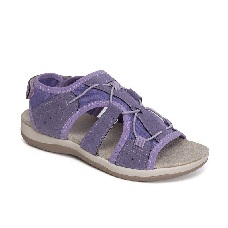 Damen  bequeme Outdoor-Sandalen mit Schnellzugsystem gepolstertem Fußbett und geschlossener Fersenpartie Echo Archiv