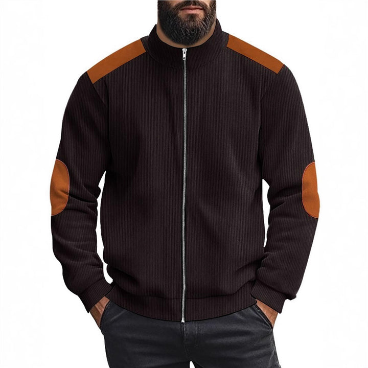 Herren Sportliche Zip-Jacke mit Taschen Echoarchiv