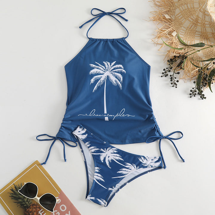 Damen trendiger Bikiniset mit Palmen-Motiv Echo Archiv