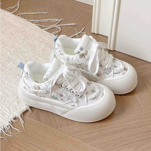Damen Modische Freizeitsneaker mit floralem Design und komfortabler Sohle Echo Archiv
