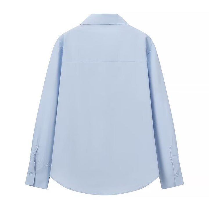 Damen Rüschen-Hemdbluse mit Kentkragen und lockerer Passform Echo Archiv