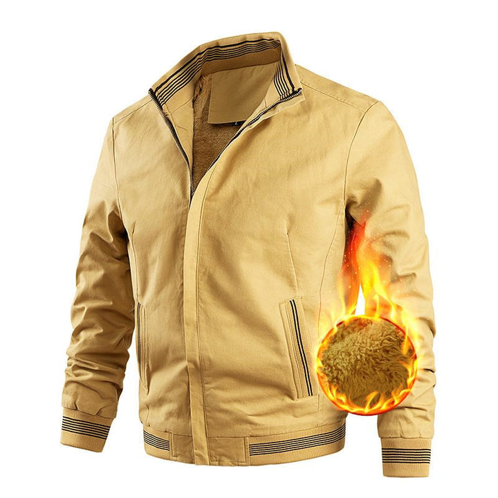 Herren Freizeit-Bomberjacke mit Thermofutter und gerippten Kontrastbündchen Echoarchiv