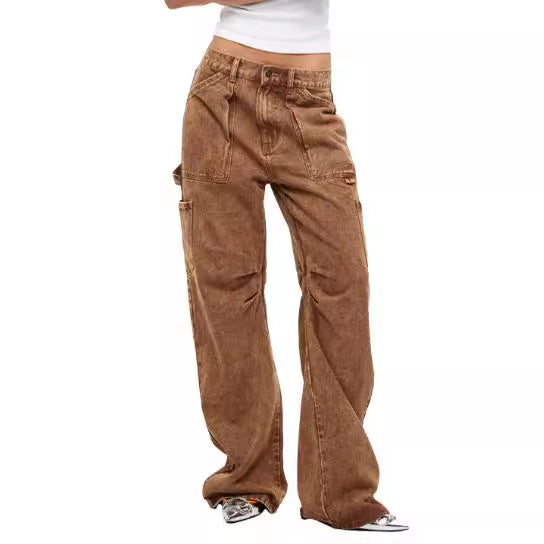 Damen Cargo-Jeans im lässigen Schnitt mit praktischen Taschen Echo Archiv