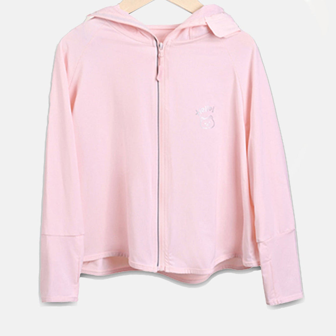 Mädchen Übergangsjacke mit Kapuze und niedlichem Tiermotiv Echo Archiv