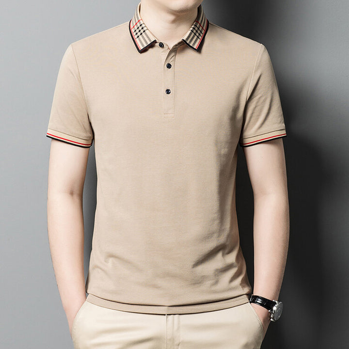 Herren Polo-Shirt mit elegantem Karokragen Echoarchiv