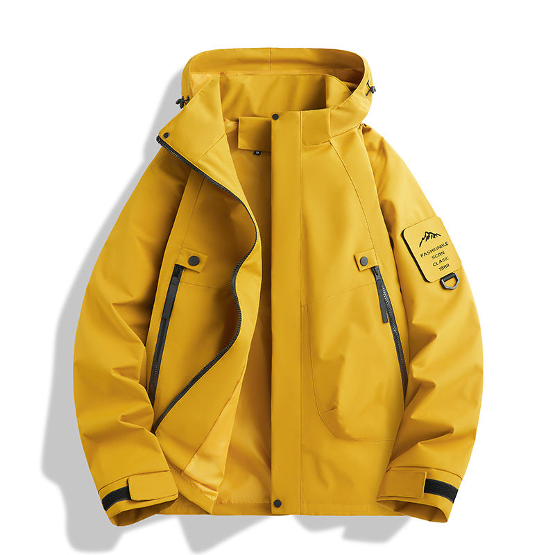 Damen Wasserabweisende Softshell-Funktionsjacke mit verstellbarer Kapuze, winddichter Membran und schrägen Reißverschlusstaschen Echo Archiv