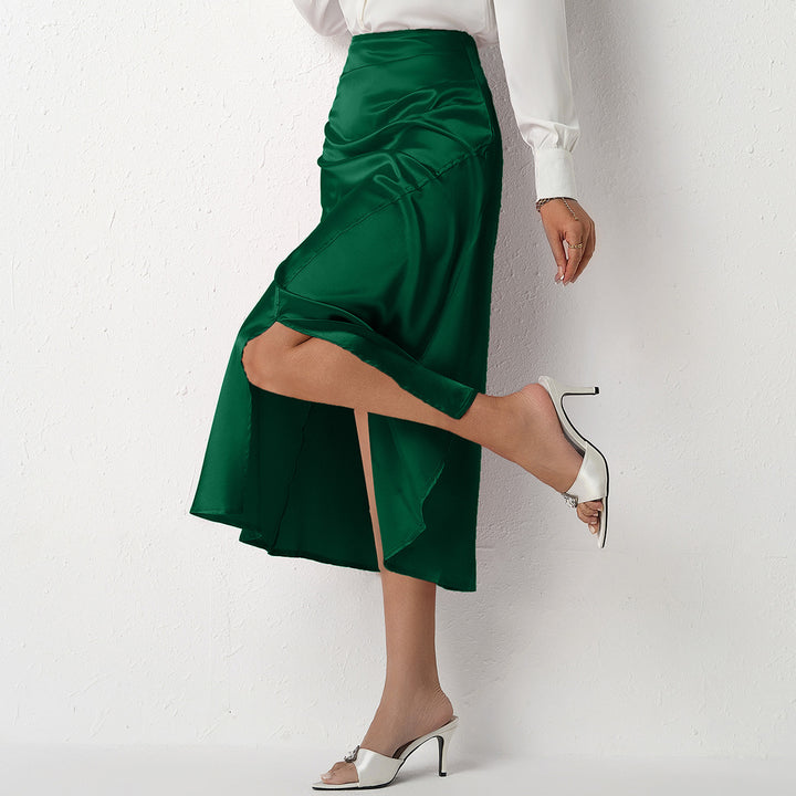 Damen Eleganter Schnitt Maxirock mit hohem Schlitz Echo Archiv