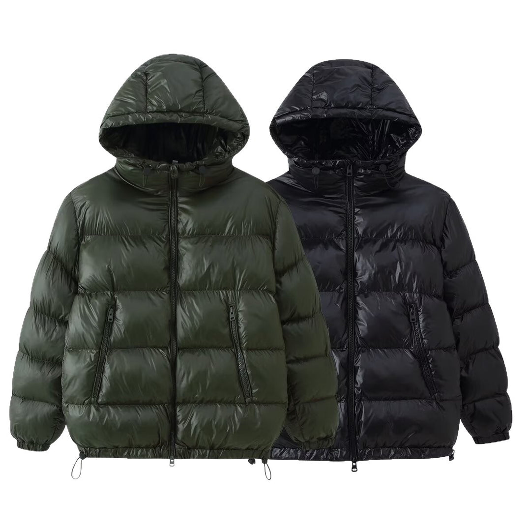 Damen Gesteppte Oversized Thermojacke mit Kapuze und wasserabweisender Oberfläche Echo Archiv