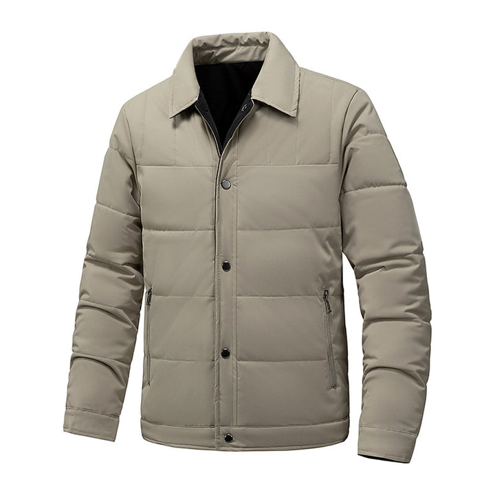 Herren Steppjacke mit Thermo-Isolierung und Hemdkragen Echoarchiv