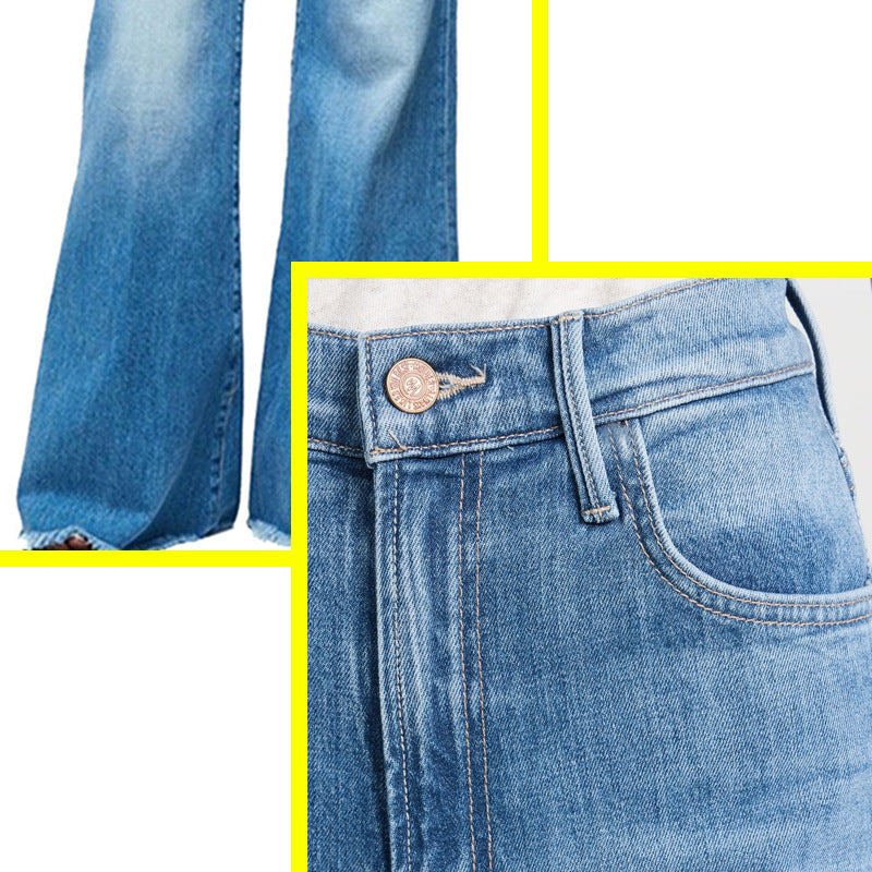 Damen Hoch geschnittene Schlagjeans im Vintage-Look Echo Archiv