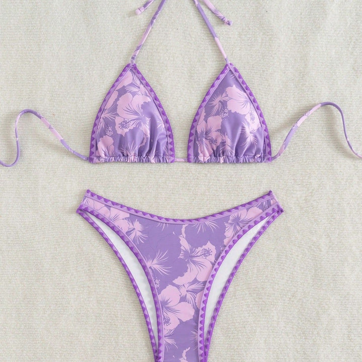 Damen Triangel-Bikini mit verspieltem Blumenmuster Echo Archiv