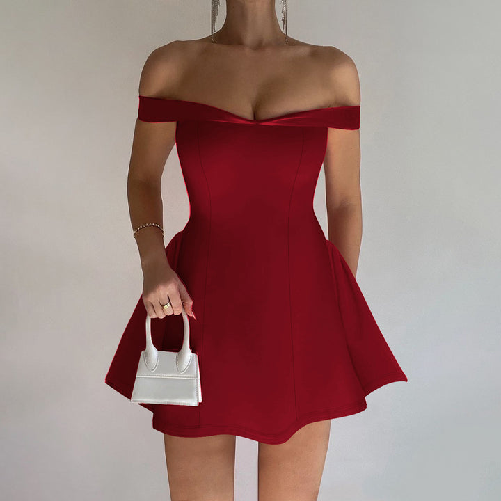 Damen Off-Shoulder Kleid Echo Archiv