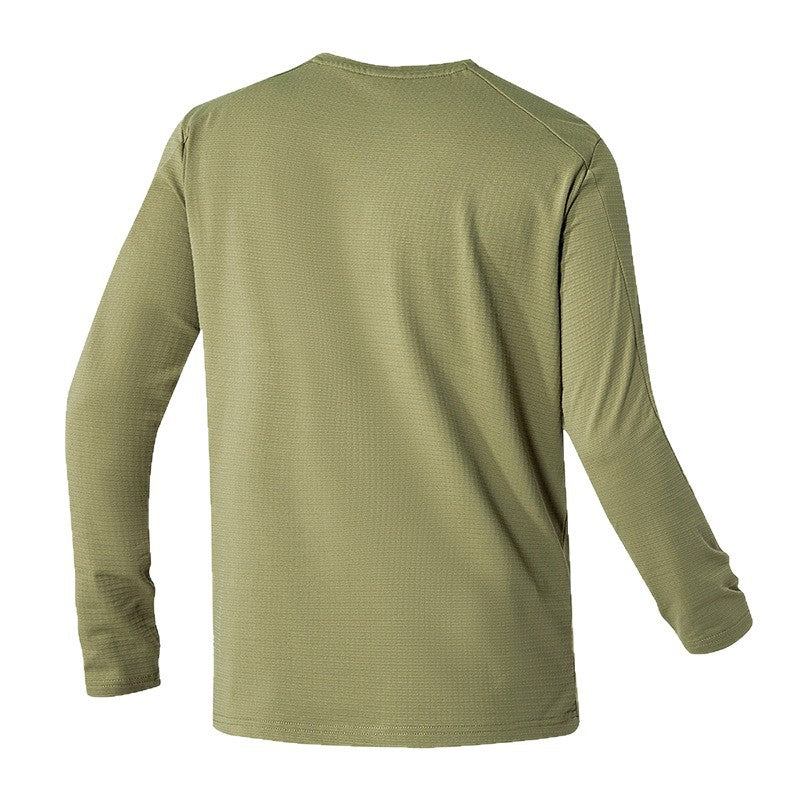 Herren Funktionslongsleeve mit atmungsaktiven Eigenschaften und praktischer Tasche Echoarchiv