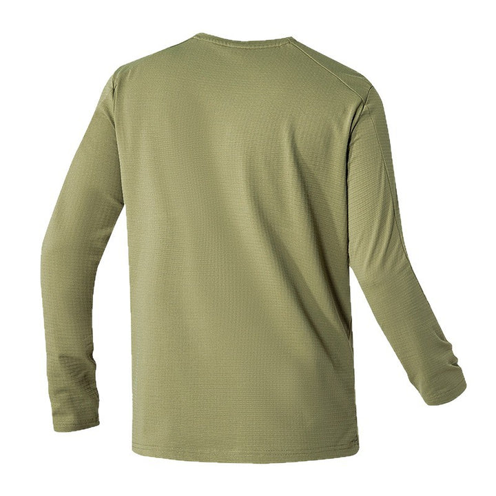 Herren Funktionslongsleeve mit atmungsaktiven Eigenschaften und praktischer Tasche Echoarchiv