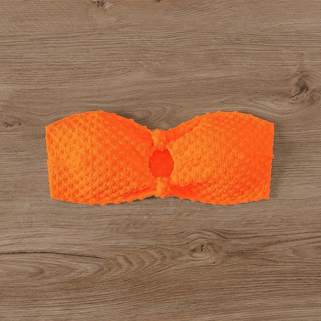 Damen Bandeau-Bikinioberteil mit strukturierter Oberfläche Echo Archiv