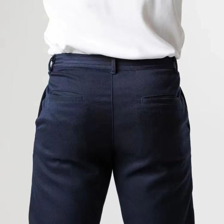 Herren Modische Chinohose mit elastischem Bund und praktischen Taschen Echoarchiv