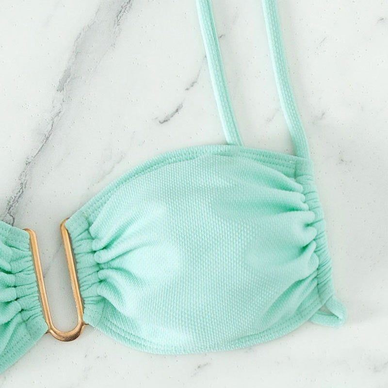 Damen Eleganter Push-Up-Bikini mit Raffungen Echo Archiv