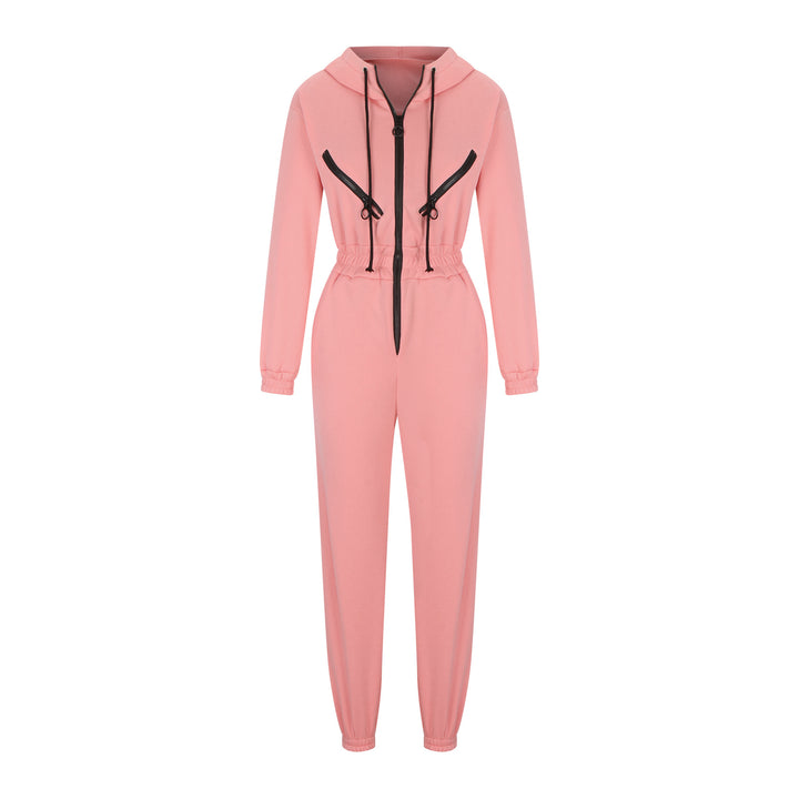 Damen nan kurzes Halbzip-Loungewear-Set mit elastischem Taillenbund und oversized Schnitt Echo Archiv