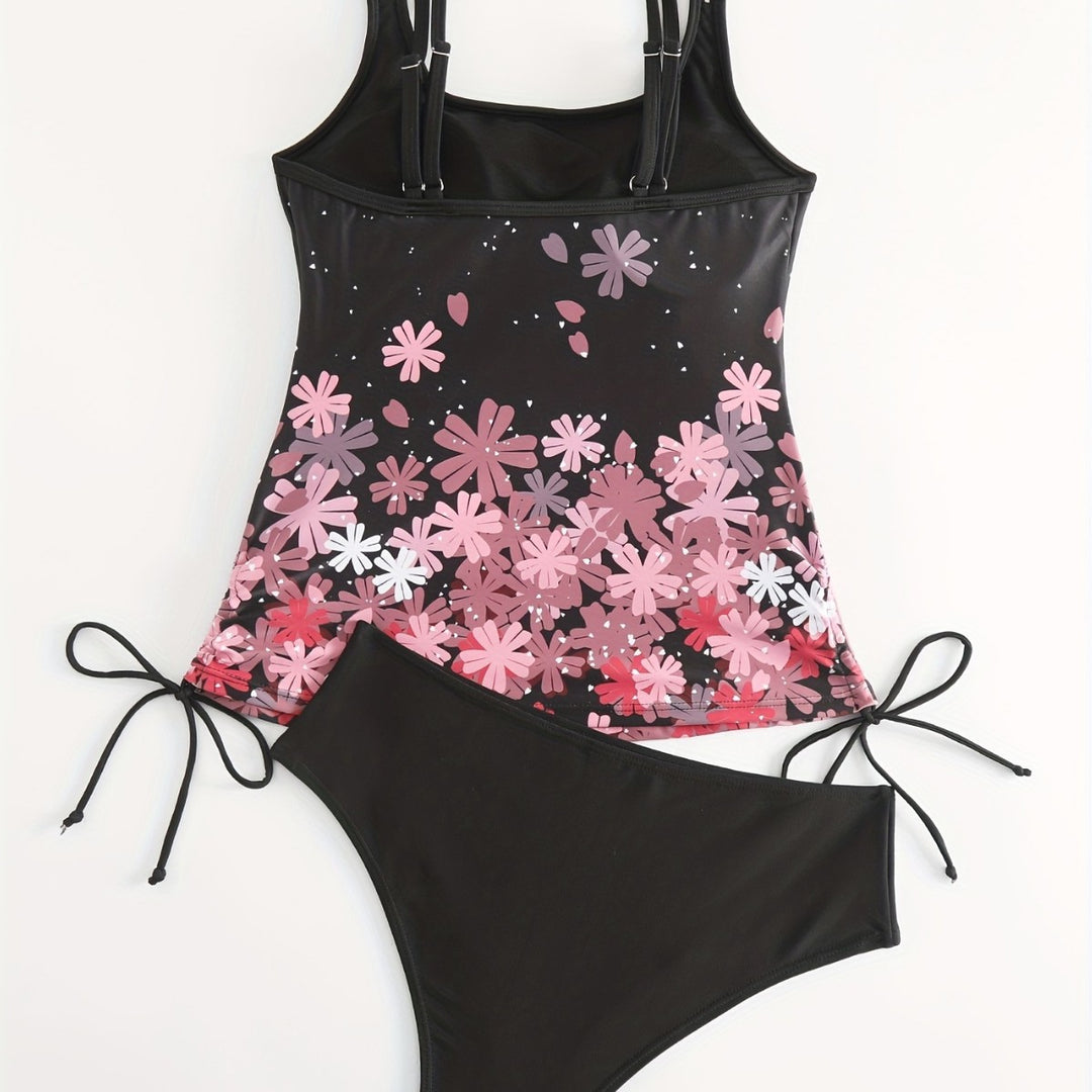Damen Sport Tankini mit verstellbaren Trägern Echo Archiv