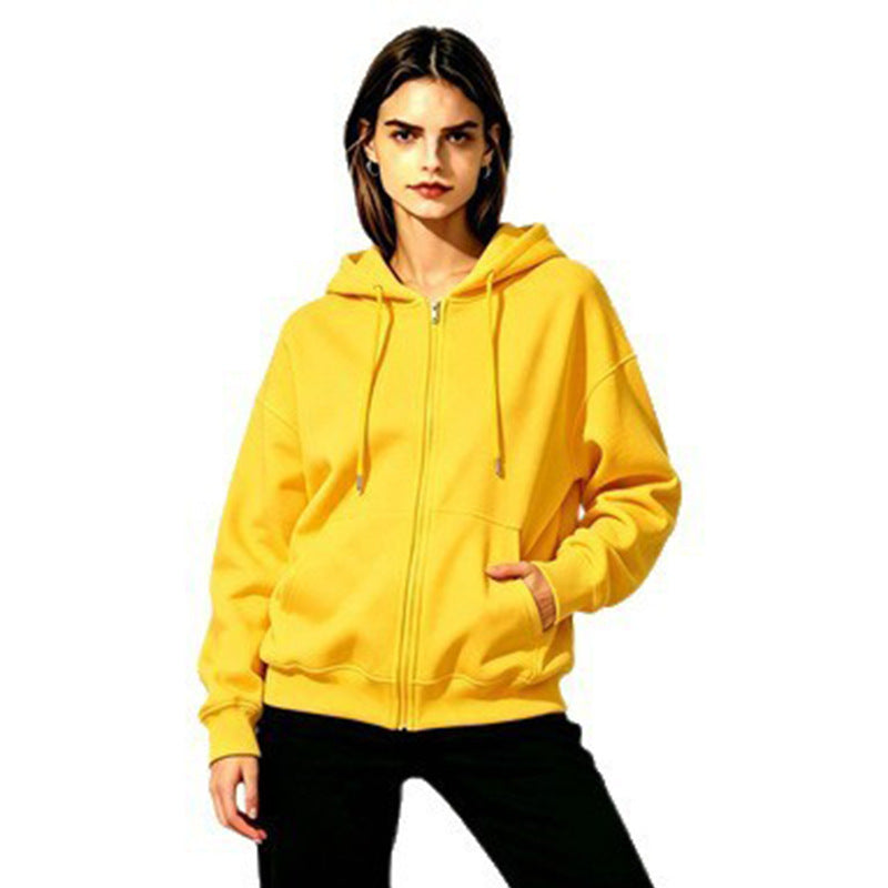 Damen Weicher Kapuzenpullover mit durchgehendem Reißverschluss Echoarchiv