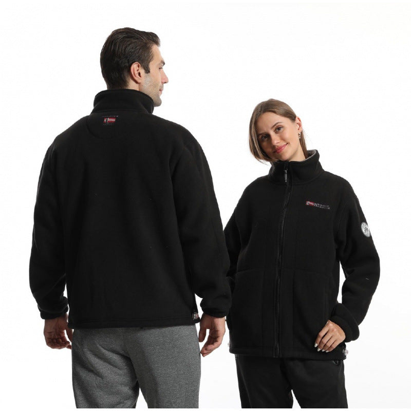 Herren Weiche Fleecejacke mit Reißverschluss Echo Archiv