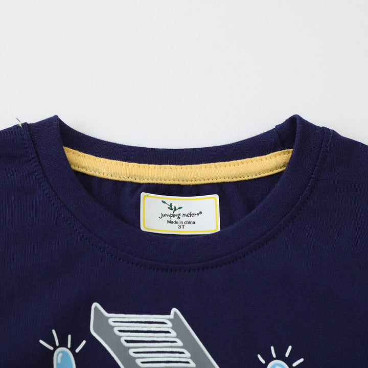 Jungen Langarmshirt mit leuchtendem Feuerwehr-Motiv Echo Archiv