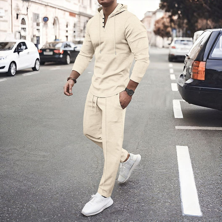 Herren sportliches Hoodie und Jogginghose Set mit atmungsaktiver Struktur Echoarchiv