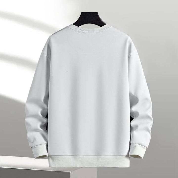 Unisex Oversize‑Sweatshirt mit Pinsel‑Print & geripptem Saum Echoarchiv