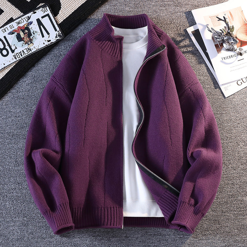 Herren Lässiger Windbreaker mit hochgeschlossenem Reißverschluss Echoarchiv