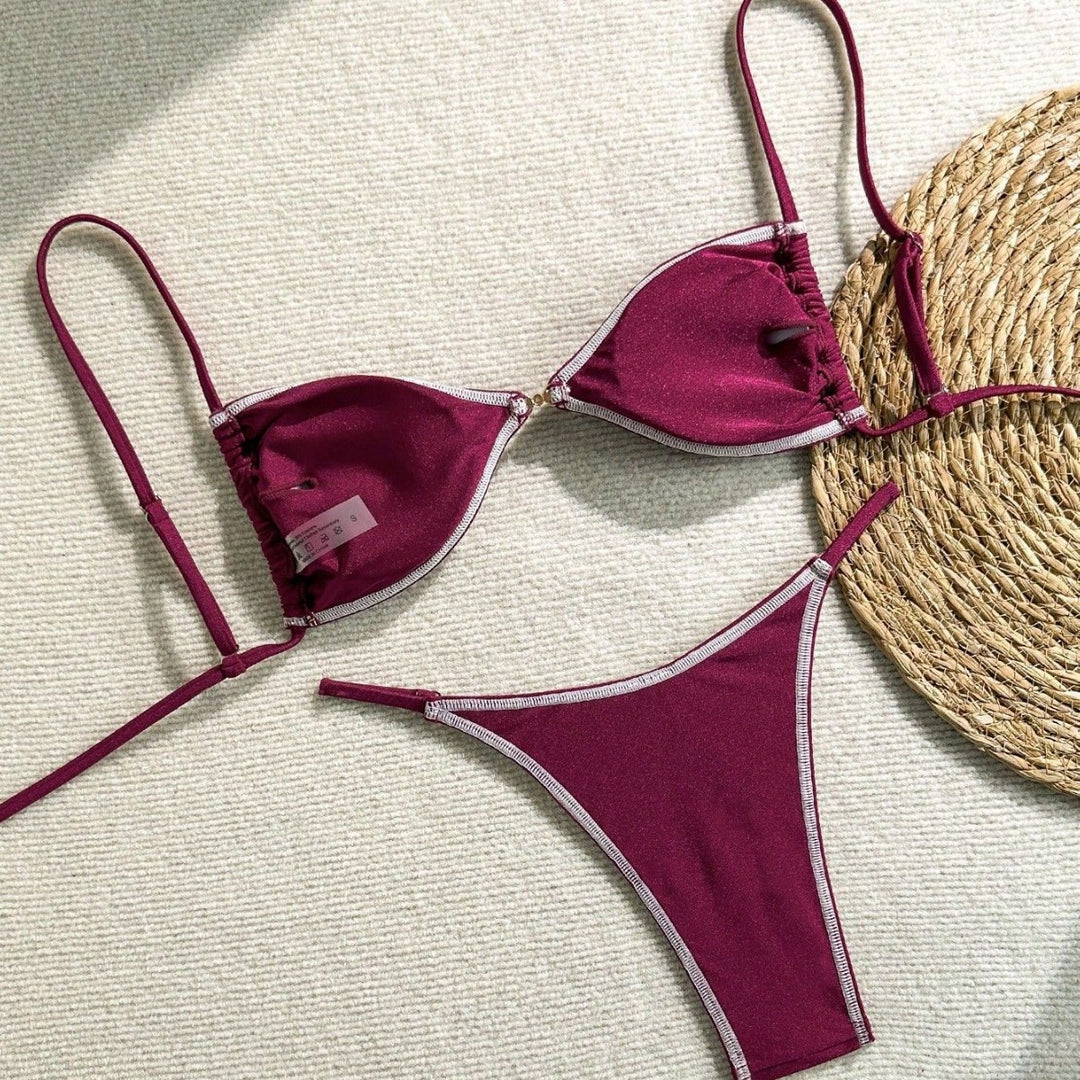 Damen Triangel-Bikini mit glitzernden Akzenten Echo Archiv