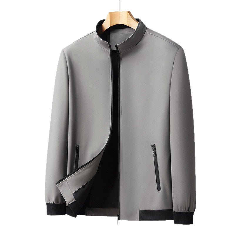 Herren modische Übergangsjacke mit wasserabweisendem Material und praktischen Taschen Echoarchiv