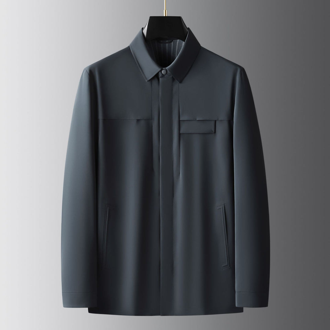 Herren modische Übergangsjacke mit praktischen Taschen und sportlichem Kragen Echoarchiv