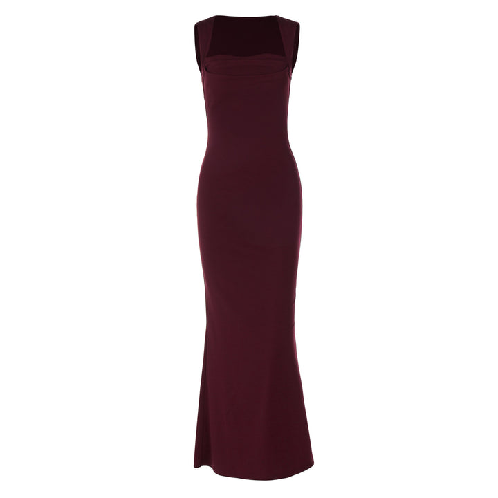 Damen Elegantes Etuikleid mit transparenten Einsätzen Echo Archiv