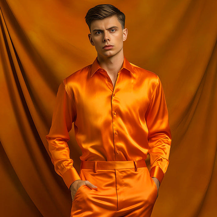 Herren elegante und glänzende Hemd Echoarchiv