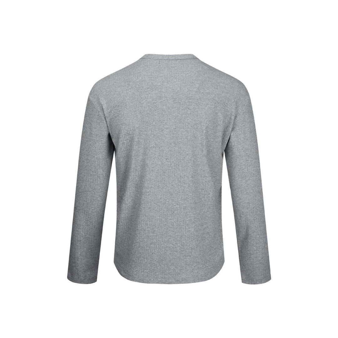 Herren Thermo-Waffelshirt mit Henley-Knopfleiste Echoarchiv
