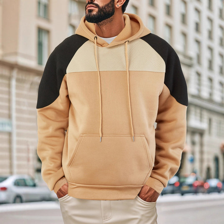 Herren Kapuzenpullover mit innovativem Design und gestreiften Ärmeln Echoarchiv