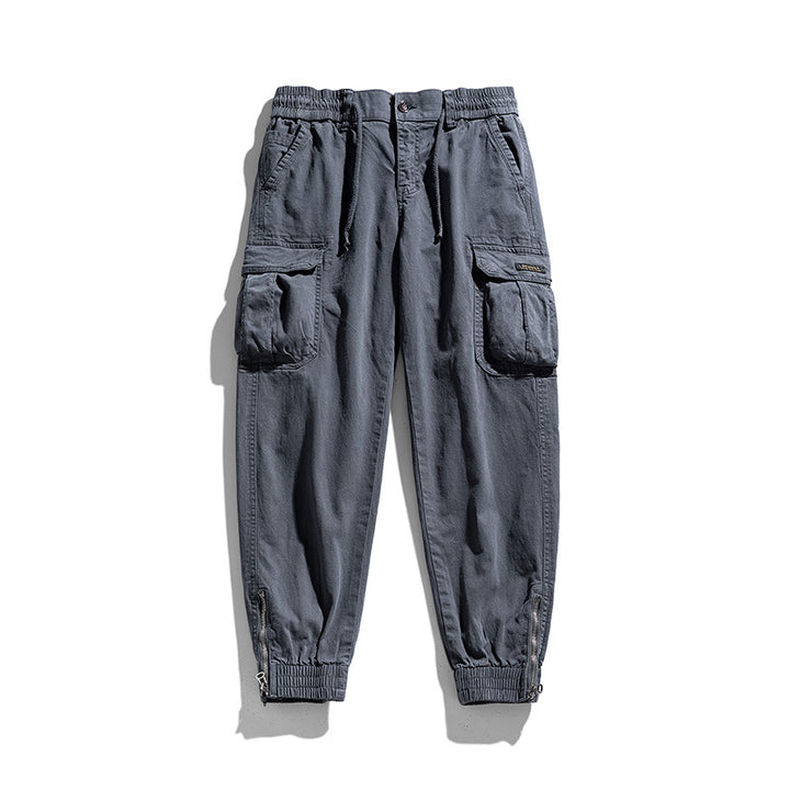 Herren Multifunktionale Cargo-Joggerhose mit Reißverschluss-Beinabschluss und großen Klappentaschen Echo Archiv