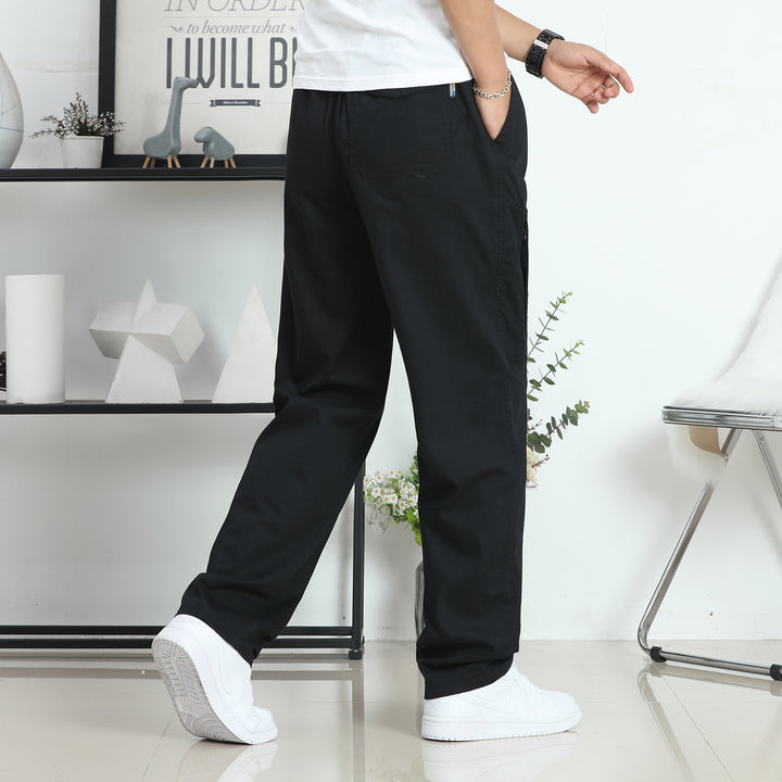 Herren Weite Cargohose im Utility‑Stil mit seitlicher Reißverschlusstasche und ergonomischen Nähten Echo Archiv