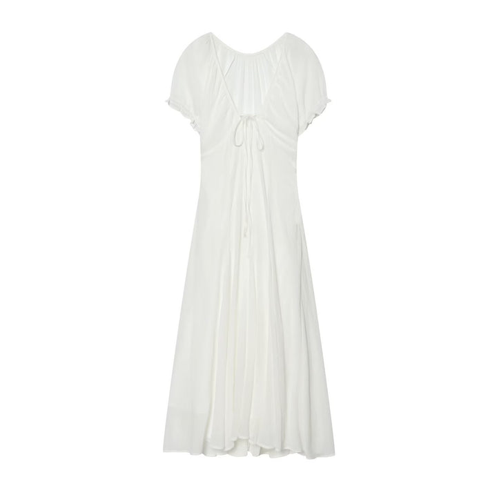 Damen Maxikleid mit fließendem Schnitt und verstellbarem Kordelzug Echo Archiv