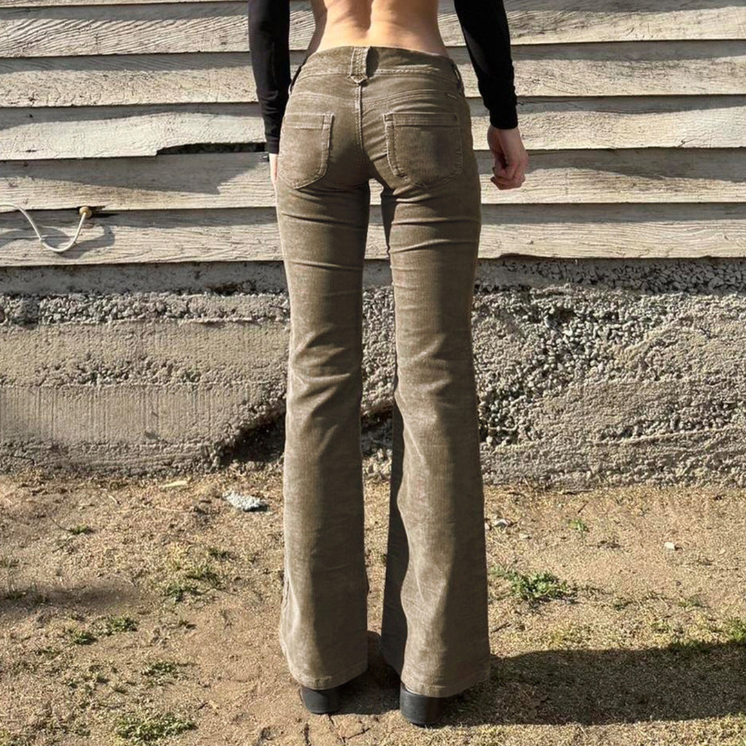 Damen Flared Jeans mit modischem Schnitt und bequemen hohen Bund Echo Archiv