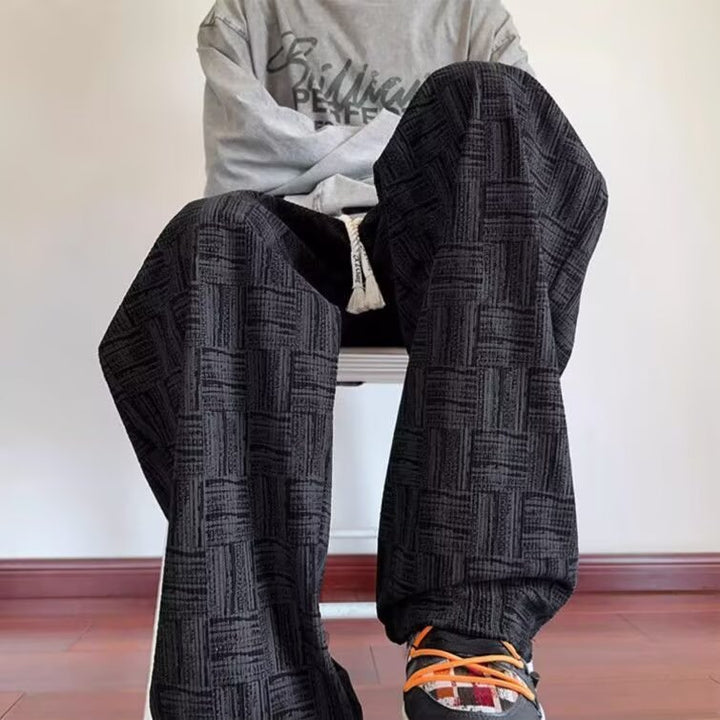 Damen Legere Karo-Design Jogginghose Echoarchiv
