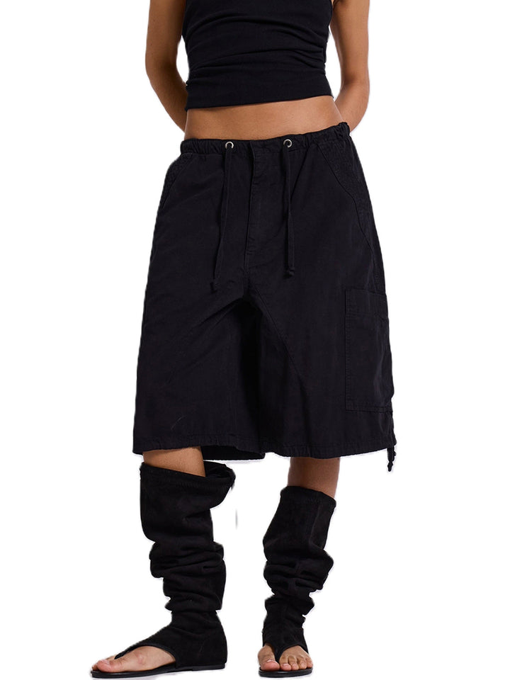 Damen lässige kurze Cargo-Shorts mit verstellbarem Bund und praktischen Taschen Echoarchiv
