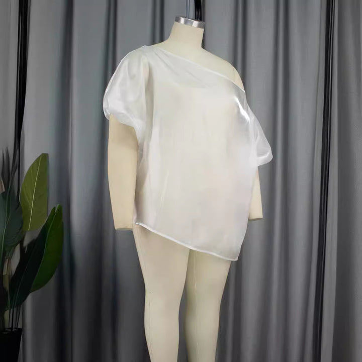 Damen Transparente Chiffon-Bluse Echo Archiv