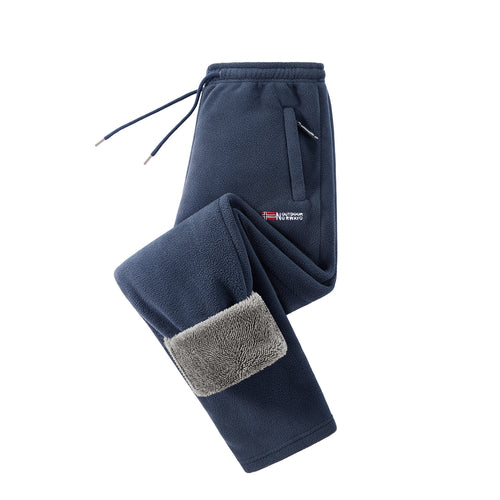 Damen Fleece-Jogginghose mit Teddy-Innenfutter und Reißverschlusstaschen Echo Archiv