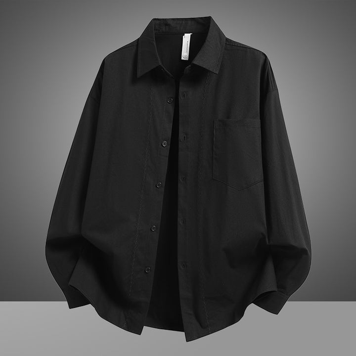 Herren Lässiges Overshirt aus luftiger Baumwolle mit praktischen Taschen Echoarchiv