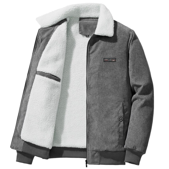 Herren Gemütliche und stylishe Cordjacke mit Fleece-Futter Echo Archiv