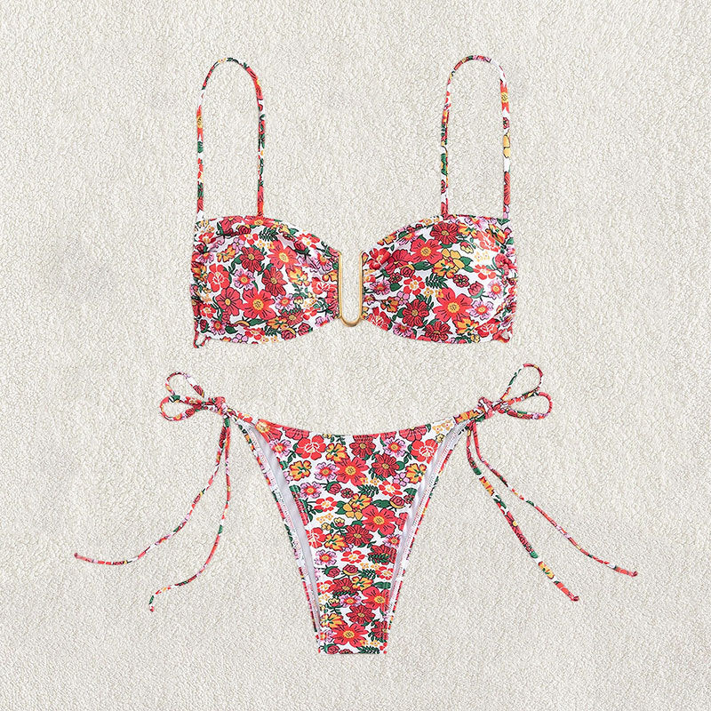 Damen Push-Up-Bikini mit verstellbaren Trägern und elegantem Schnitt Echo Archiv