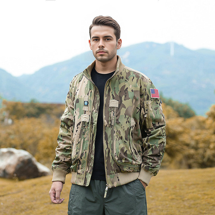 Herren Hochwertige Pilotjacke Echo Archiv