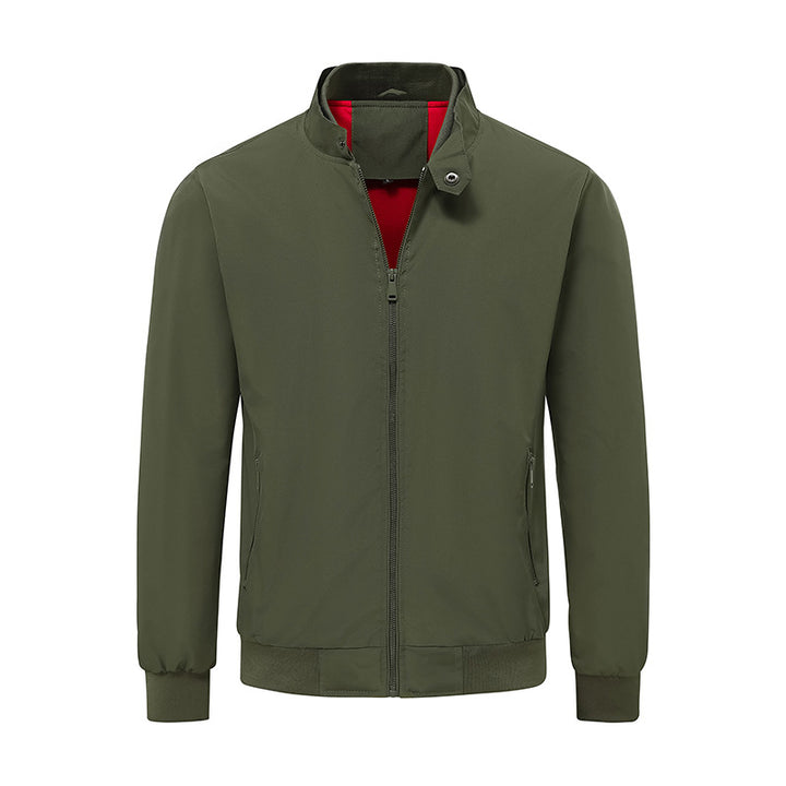 Herren Leichter Softshell‑Blouson mit Stehkragen, Reißverschluss und Kontrastfutter Echo Archiv
