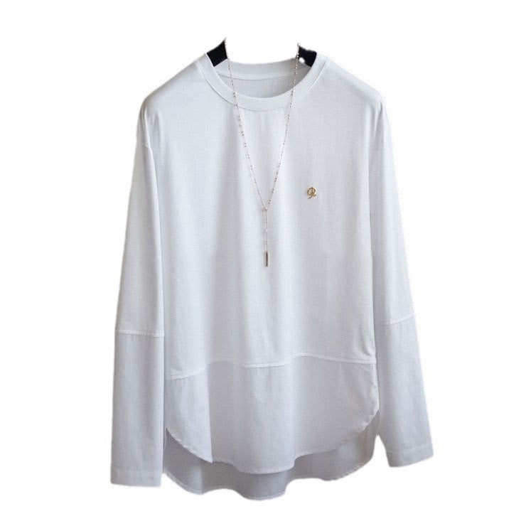 Damen Lässiges Langarmshirt mit elegantem Schnitt Echoarchiv
